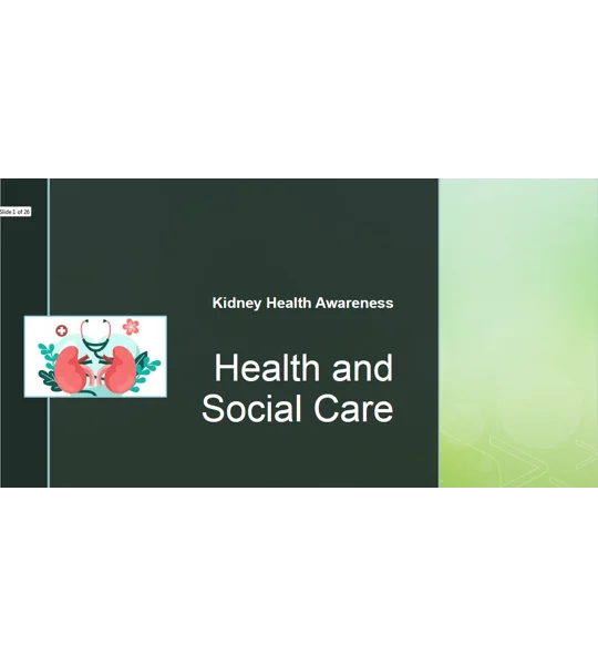 Kidney Health Awareness Training Resources