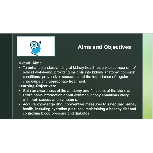 Kidney Health Awareness Training Resources
