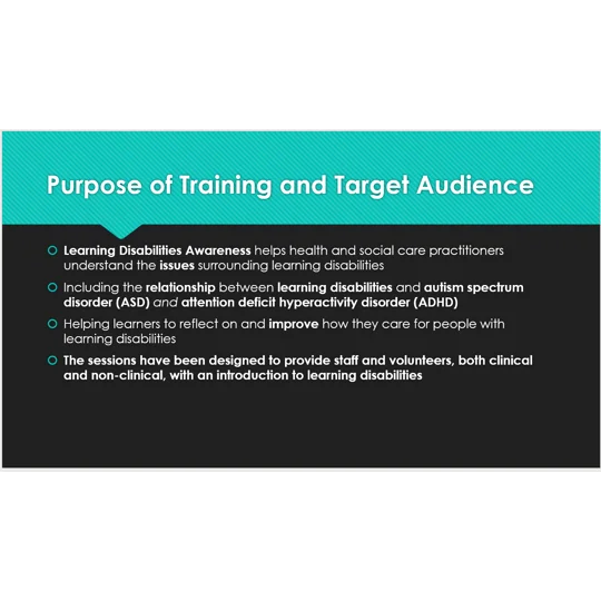 Learning Disability Awareness Training Resources