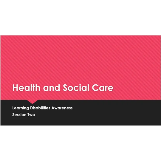 Learning Disability Awareness Training Resources