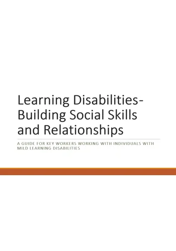 Learning Disabilities Mild - Building Social Skills and Relationships Training Resources