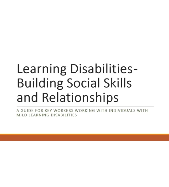 Learning Disabilities Mild - Building Social Skills and Relationships Training Resources