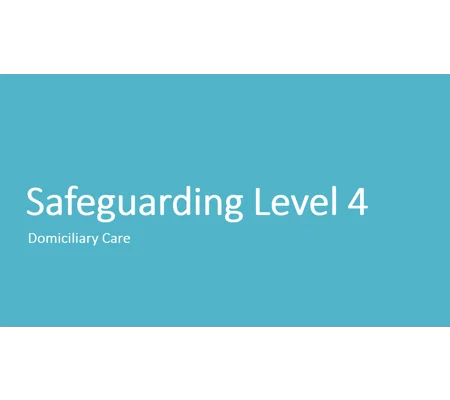 Domiciliary Care Safeguarding Awareness Level 4 Training Resources