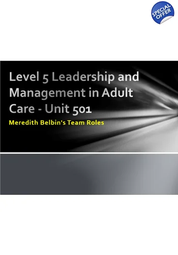 Belbin Team Roles Training Resources