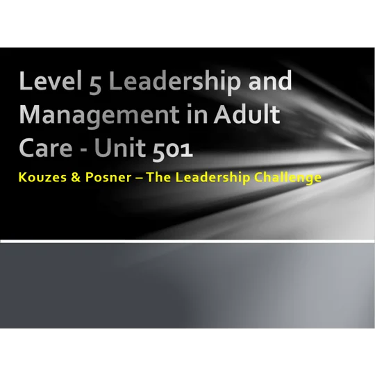 Kouzes and Posner The Leadership Challenge Training Resources