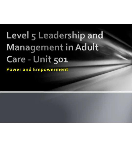Power and Empowerment Training Resources