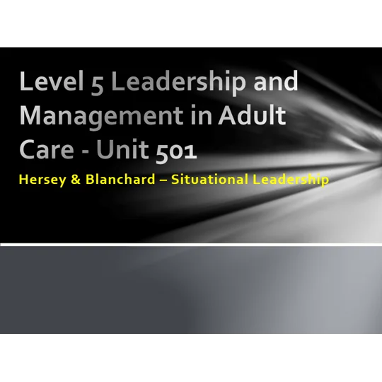 Hersey & Blanchard Situational Leadership​ Training Resources