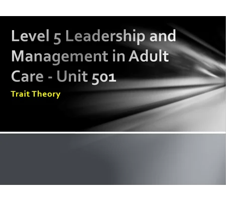Trait Theory Training Resources