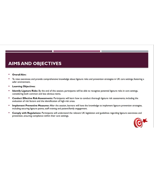 Ligatures Awareness Training Resources
