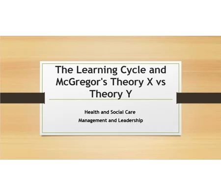 McGregor's Theory X Vs. Theory Y Training Resources