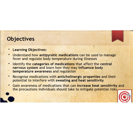 Medication Effects on Body Temperature Training Resources