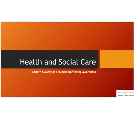 Modern Slavery and Trafficking Awareness Training Resources
