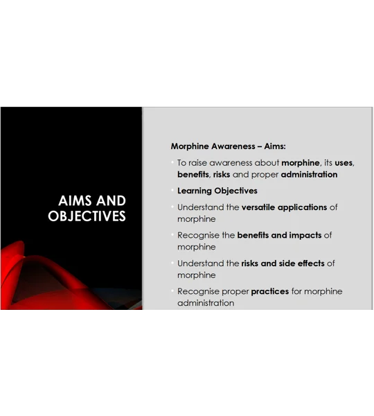 Morphine Awareness Training Resources