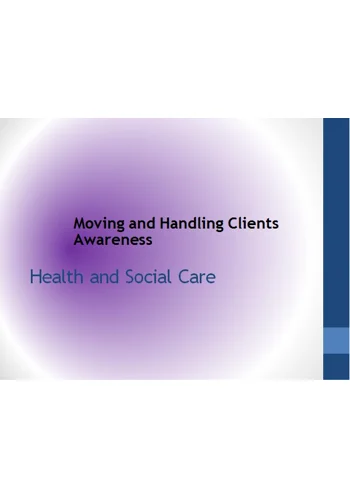 Moving and Handling People Training Resources