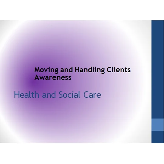 Moving and Handling People Training Resources