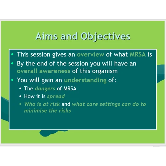 Clostridium Diff & MRSA Awareness Training Resources