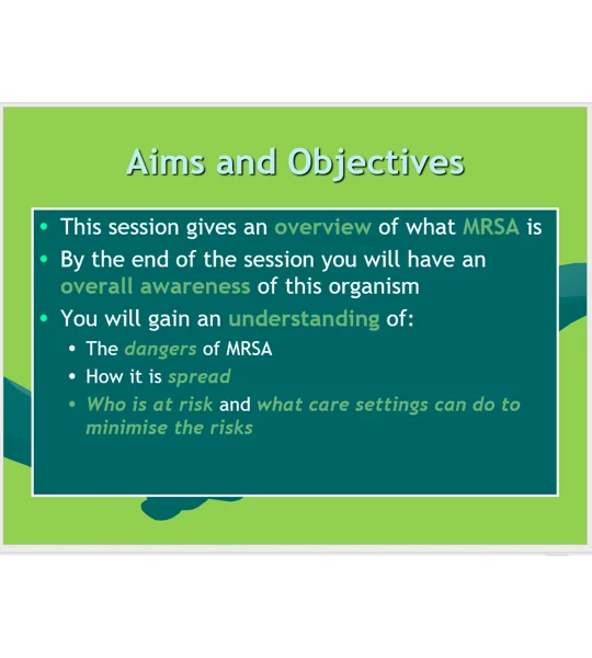 Clostridium Diff & MRSA Awareness Training Resources