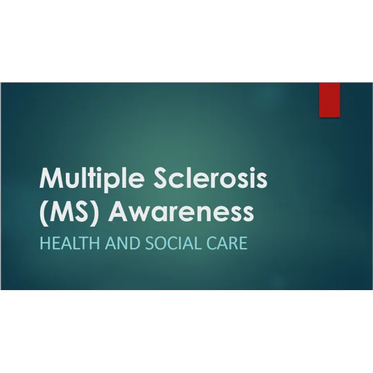 Multiple Sclerosis MS Awareness Training Resources