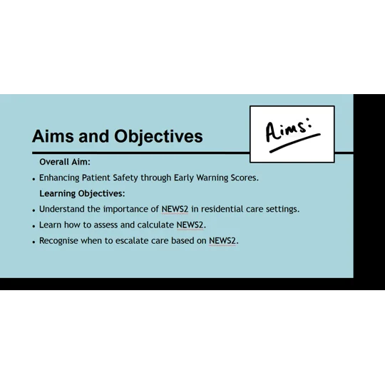 NEWS2 in Residential Care: Nurses Training Resources