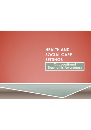 Occupational Dermatitis Awareness Training Resources