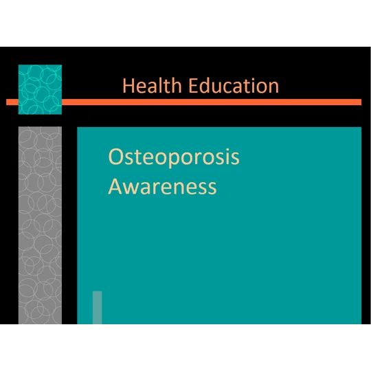 Osteoporosis Awareness Training Resources