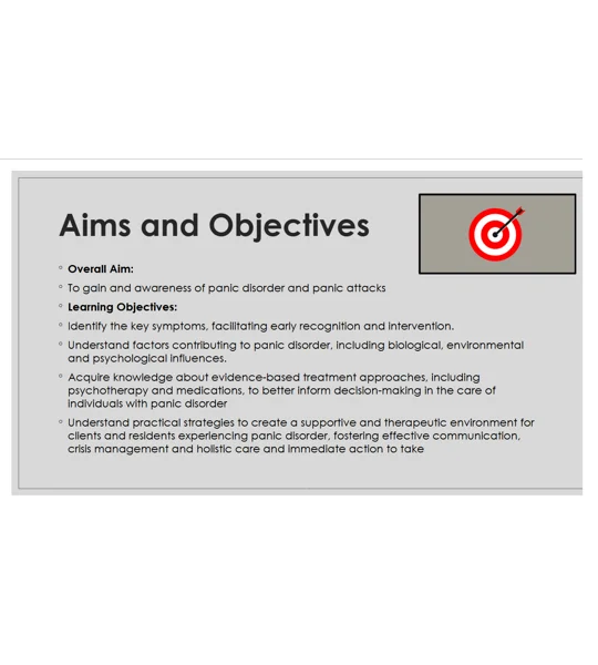 Panic Disorder and Panic Attack Awareness Training Resources