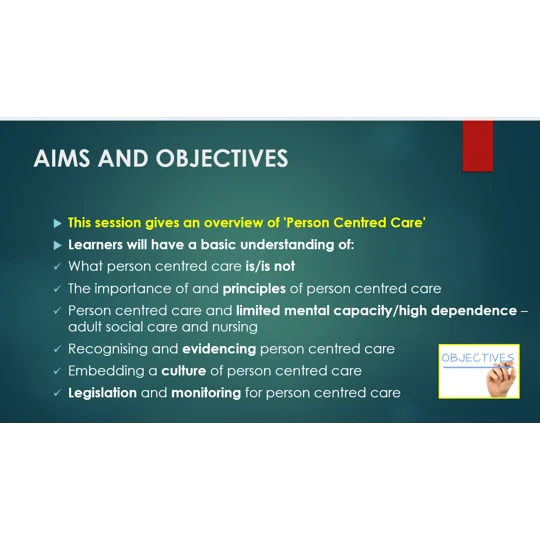 Person Centred Care Awareness Training Resources