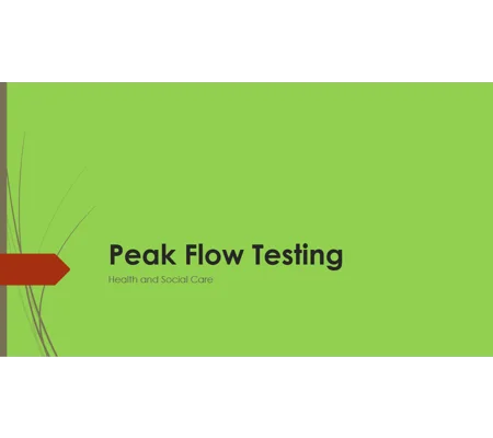 Peak Flow Testing Training Resources