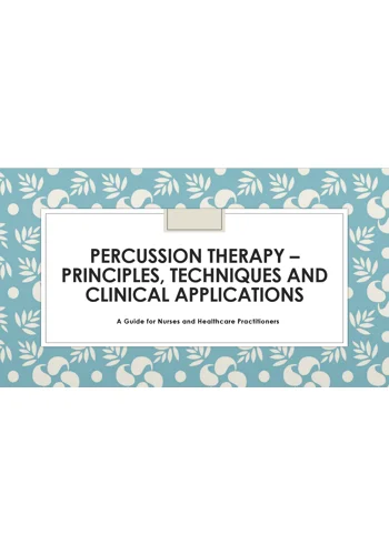 Percussion Therapy Training Resources