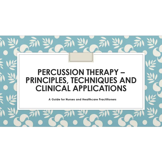 Percussion Therapy Training Resources