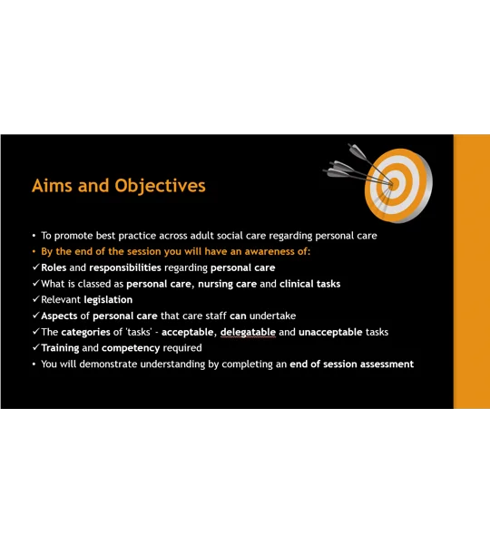 Personal Care - Roles and Responsibilities Training Resources