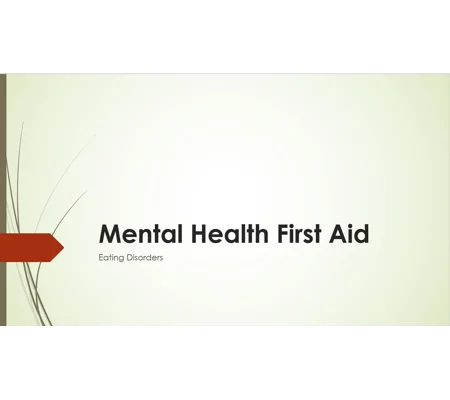 Eating Disorders (PFA) Training Resources