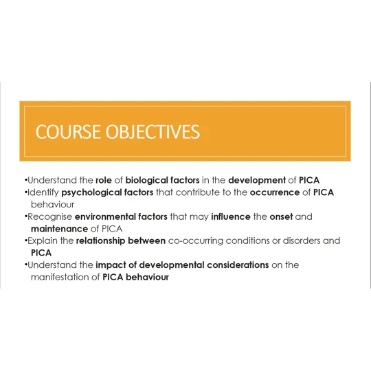 PICA - Causes and Risk Factors Training Resources