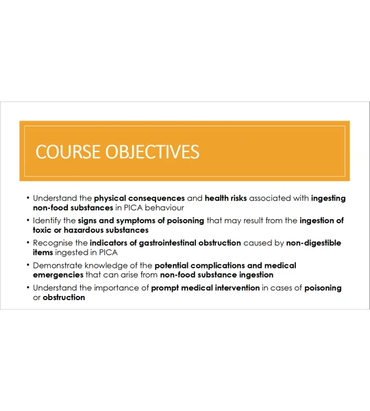 PICA - Health Risks and Complications Training Resources
