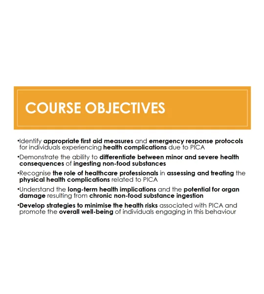 PICA - Health Risks and Complications Training Resources
