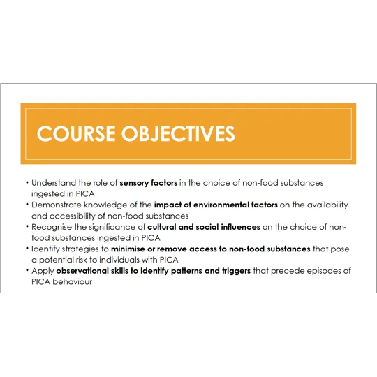 PICA - Identifying Non Food Substances Training Resources
