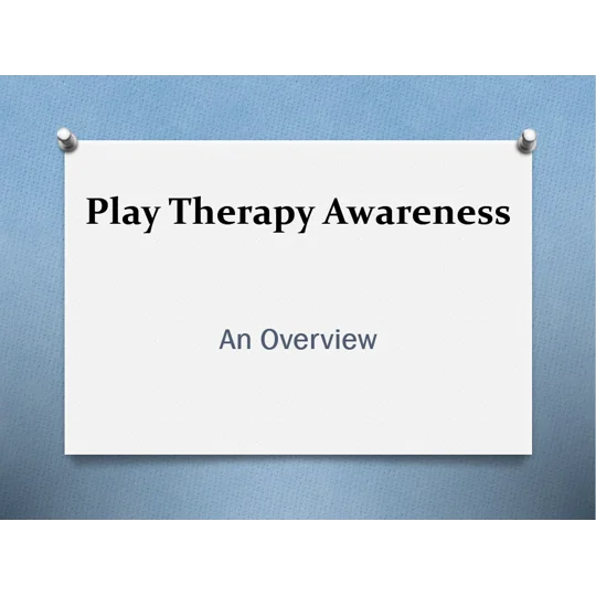 Play Therapy Overview Training Resources