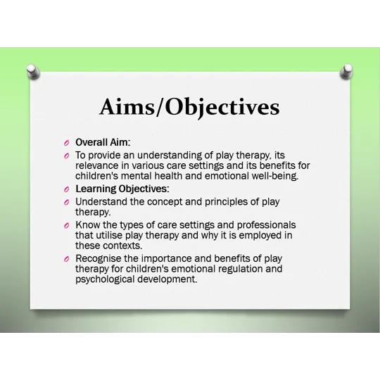 Play Therapy Overview Training Resources