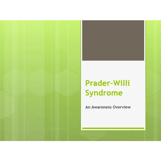 Prader Willi Syndrome Awareness Training Resources