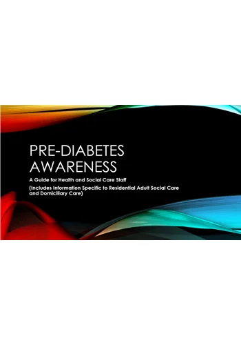 Pre-Diabetes Awareness Training Resources