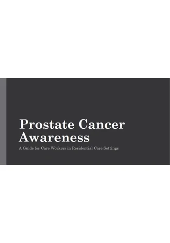 Prostate Cancer Awareness Training Resources