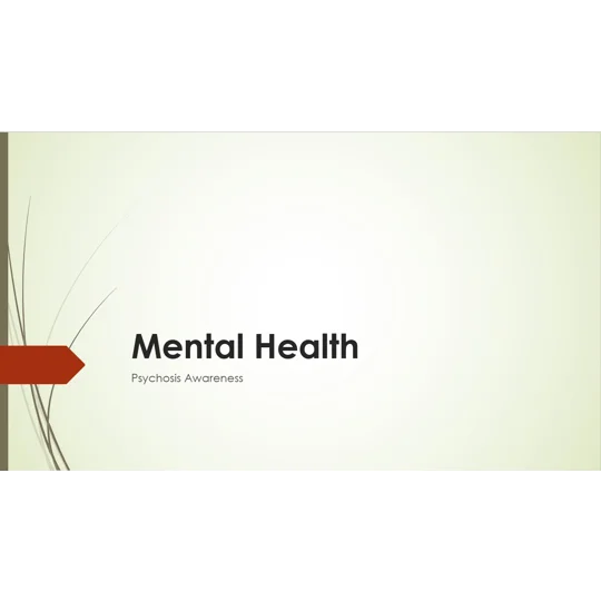 Psychosis Awareness Training Resources