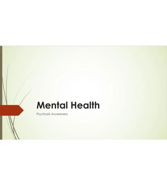 Psychosis Awareness Training Resources