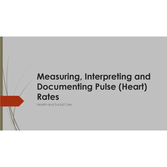 Pulse - Measuring, Interpreting, Documenting Training Resources