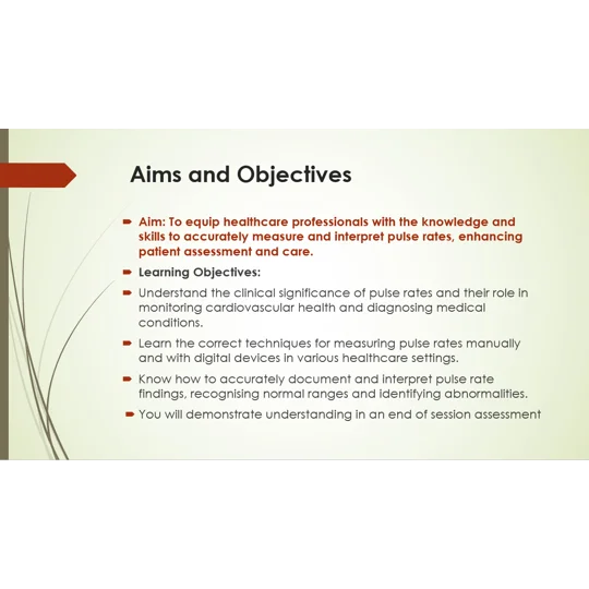 Pulse - Measuring, Interpreting, Documenting Training Resources