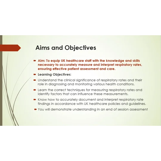 Respiratory Rates - Measuring, Interpreting & Documenting Clinical Training Resources