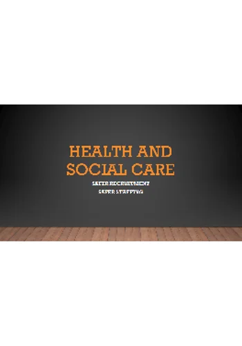 Safe Staffing and Recruitment Training Resources
