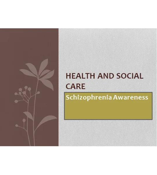 Schizophrenia Awareness Training Resources
