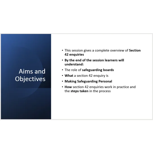 S42 Enquiries Awareness Training Resources
