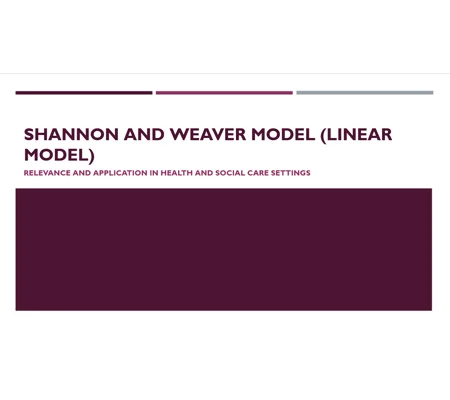 Shannon and Weaver Linear Model Training Resources